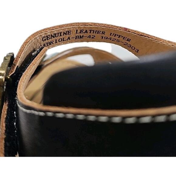 L'Artiste x Jane & Coco Leather Sandals Gabriola Black Multicolor US 10BM NEW!! - Picture 11 of 14